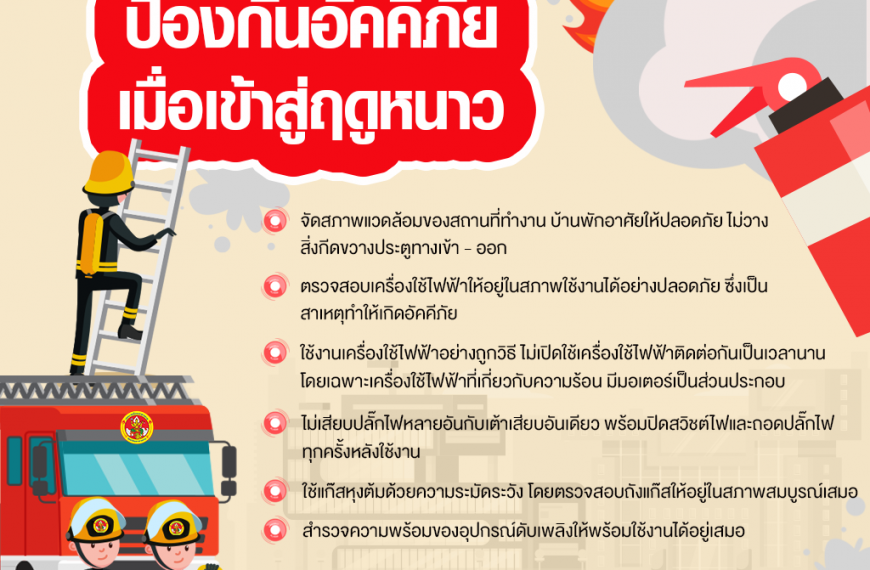 🔥ข้อแนะนำป้องกันอัคคีภัยเมื่อเข้าสู่ฤดูหนาว