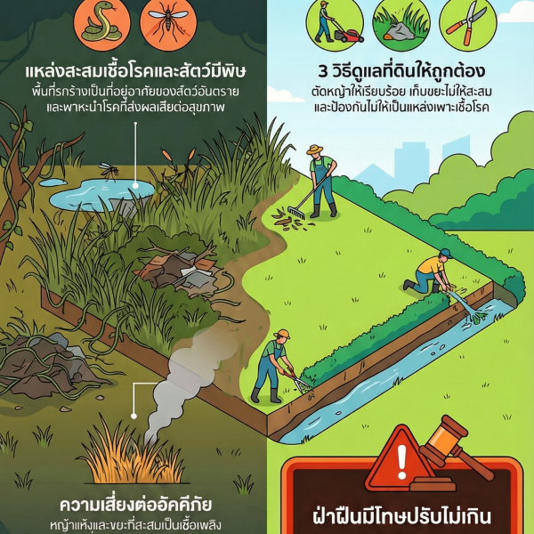 เทศบาลเมืองมหาสารคามขอความร่วมมือเจ้าของที่ดินทุกท่านช่วยกันดูแลพื้นที่ของตนเองให้สะอาด เป็นระเบียบ &hellip;